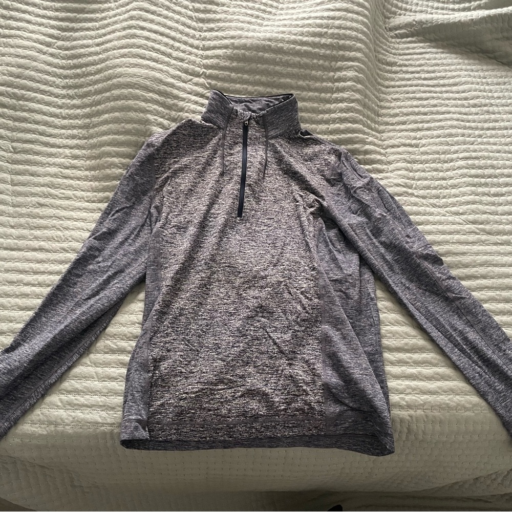 Lululemon Men's Gray Quarter-Zip Sweater / M